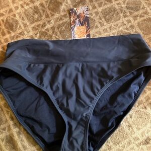 Hapari Black Tankini Bottom Medium Coverage Swimwear Navy blue xl 16